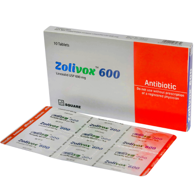 Zolivox 600mg Tablet 10's Strip image