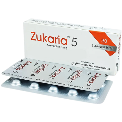 Zukaria 5 mg Sublingual Tablet – 10's Strip image