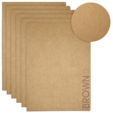  Brown Art Card (400 gsm A4) - 10 Pcs image