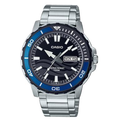  Casio General Silver Stainless Steel Band Men Watch image