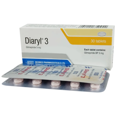  Diaryl 3 mg Tablet 10's Strip image