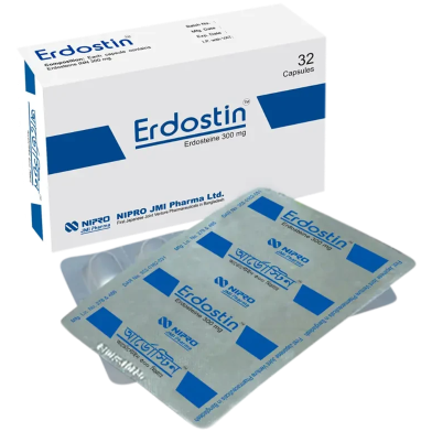 Erdostin 300 Mg Capsule 8's Strip image