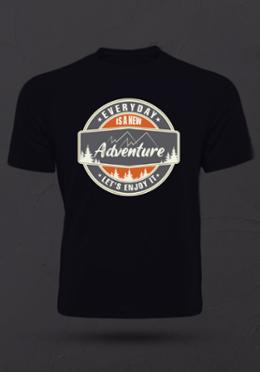  Every Day Is A New Adventure Men's Stylish Half Sleeve T-Shirt image