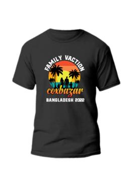  Family Vaction Coxbazar Men's Stylish Half Sleeve T-Shirt image