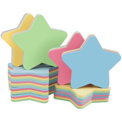  Foska Star Design Sticky Notes - 100 Sheets (Multicolor) image