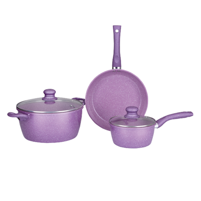 DOLBOVI Marble 8 piece Cookware Set purple Cookware Set - AliExpress