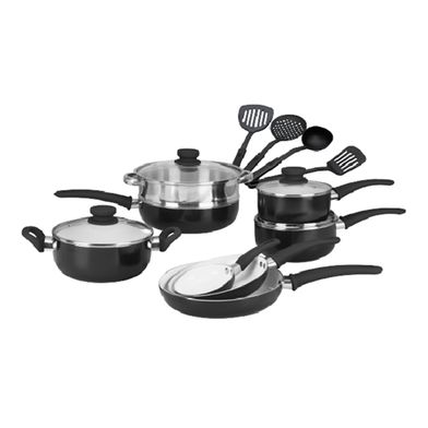  Gazi PRC-16C Black Non-Stick Cookware Set image