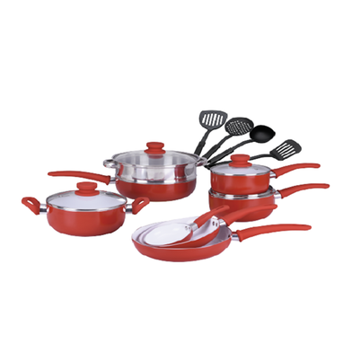  Gazi PRC-16C Red Non-Stick Cookware Set image