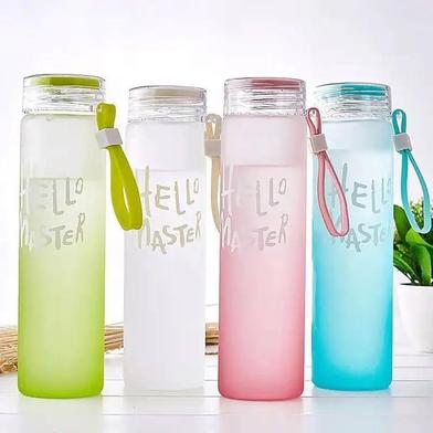  Hello Master Frosted Glass Drinking Water Bottle 500 ml image
