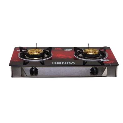  KONKA KGLPG604-2D Gas Stove -glass Top Double Burner (lpg) image