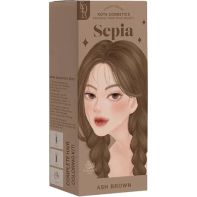  Kota Cosmetics Hair Color Cream Whisper -Ash Brown-200ml image