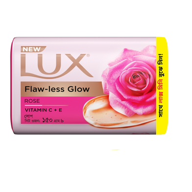  Lux Soap Bar Flawless Glow 150g (34g Soap Bar Free) image