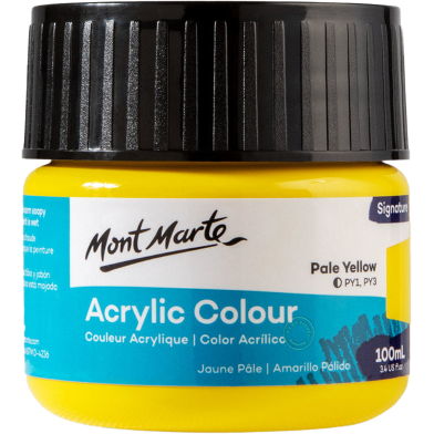  Monte Marte Acrylic Colour Paint 100ml (Pale Yellow) image