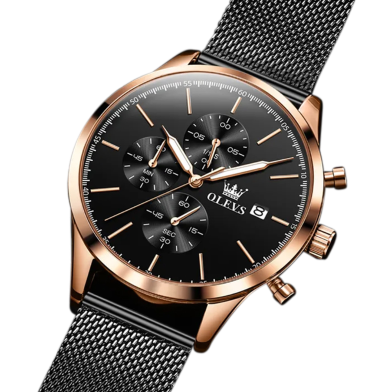  OLEVS 2858 Black Men Watch image