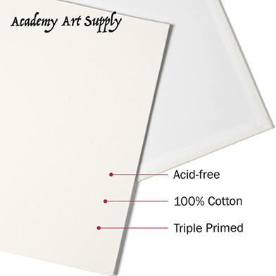 White Paper canvas 10x10 inch (4 pcs) : Non-Brand 