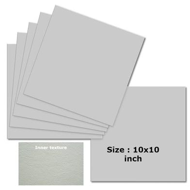 White Paper canvas 10x10 inch (4 pcs) : Non-Brand 