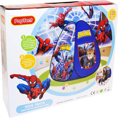  Poptent Spider Man Tent House With 100 Ball (SG7003SS-2) image
