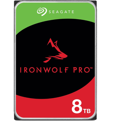  SEAGATE 8TB IRONWOLF Pro 7200 RPM 512e 256MB Cache SATA NAS HDD image