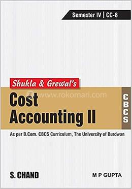 Shukla and Grewal's Cost Accounting-II image