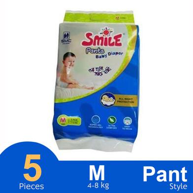  Smile Pant System Baby Diaper (Size-S) (4-8kg) (5Pcs) image