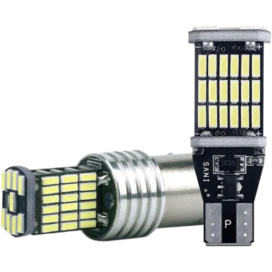  T15 LED Light W16W 4014 45SMD Reversing Parking LED Light (1 Pcs) Super Bright Low Power Consumption IP67 Waterproof image
