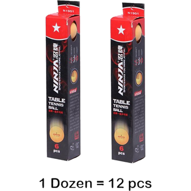  Table Tennis Ball - Ninja - N1901 - 1 star Ball-12 pcs image