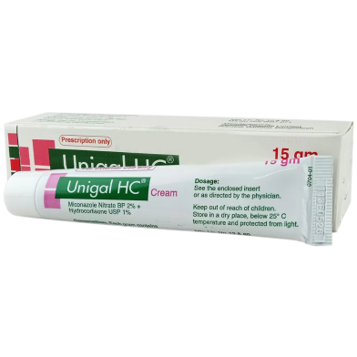  Unigal HC 2 Percent, 1 Percent 15 gm Cream 15 gm Tube image