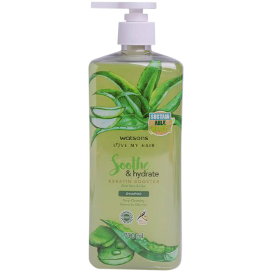  Watsons Soothe And Hyd.Aloe Vera And Lilac Shampoo Pump 700 ML image