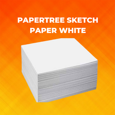  White Sketch paper (120gsm A4) - 50 pcs image