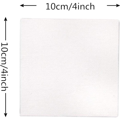  White Square Canvas Board (10 X 10) image