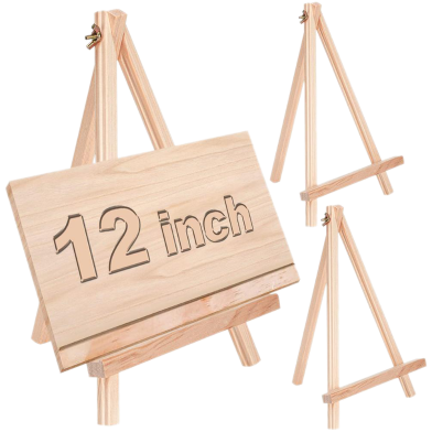  Wood Easel Stand For Painting Canvas Small Art Tabletop Display Tripod Holder Stand 12 Inch Tall image