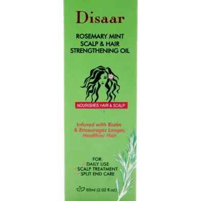 Disaar Rosemary Mint Strengthening Hair Oil - 60 ml image