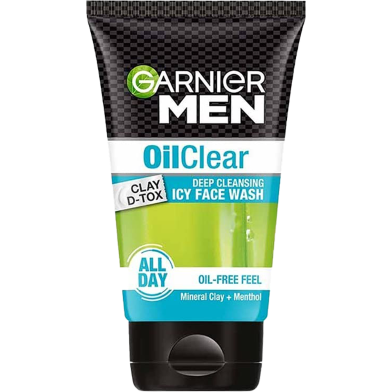 Garnier Men Oil Clear Clay D - Tox Facewash 100 gm image