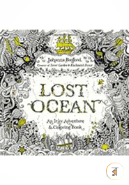 Lost Ocean: An Inky Adventure and Coloring Book for Adults image