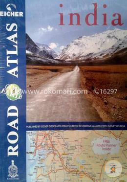 India Road Atlas Includes 17 City Maps image