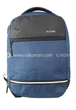 Max School Bag (Black and Blue Color) image