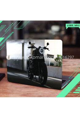 Motorcycle Design Laptop Sticker image