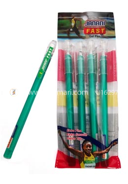 Janani Fast Gel Pen Green Ink image