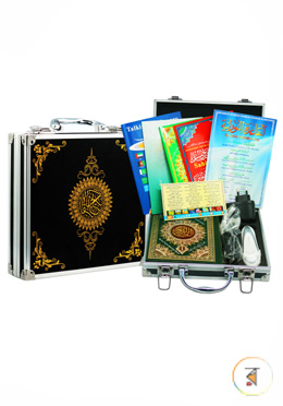 Digital Quran Shorif (Black ‍and Golden Aluminum Small Box ) image