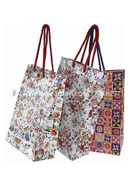 Hearts Design Gift Bag Small - 01 Pcs (Multi Color-Any Design) image