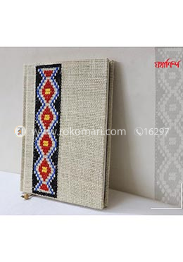 Brown Bafri Handmade Nakshi Jute Notebook - JTNBC860001 image