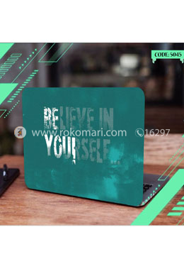 Believe In Yourself Design Laptop Sticker image