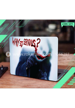 Joker why so serious Design Laptop Sticker image