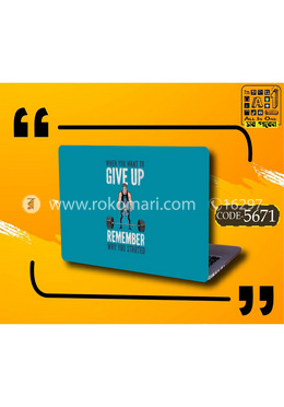 Quotes Design Laptop Sticker image
