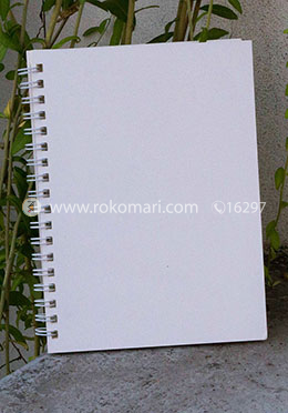 Executive Series White Cover Spiral Notebook image