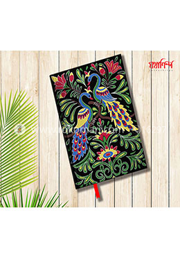 Black Color 2 Moyur Handmade Nakshi Notebook - NB-N-C-SP-86-0005 image