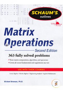 Schaum's Outline of Matrix Operations image