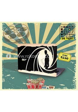 James Bond Design Laptop Sticker image