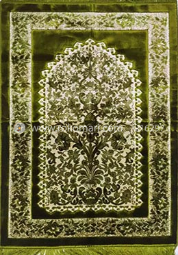Muslim Prayer Pluse Jaynamaz (জায়নামায) Turkey-Olive - Any Design image