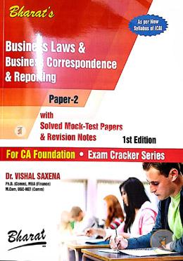 Business Laws and Business Correspondence and Reporting - (For CA Foundation) - (Paper 2) - 1st Edition image